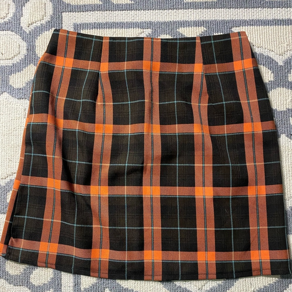 Nasty gal plaid skirt